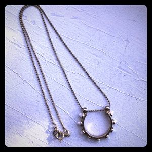 Lionette NY Necklace -Baby opals horseshoe pendant